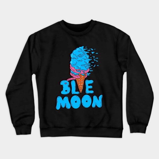 Blue moon icecream Crewneck Sweatshirt by Angsty-angst